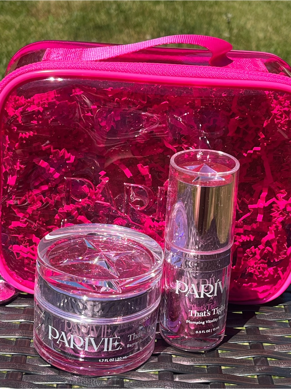 Hydrating Face Cream & Serum Set in Hot Pink by Paris Hilton
